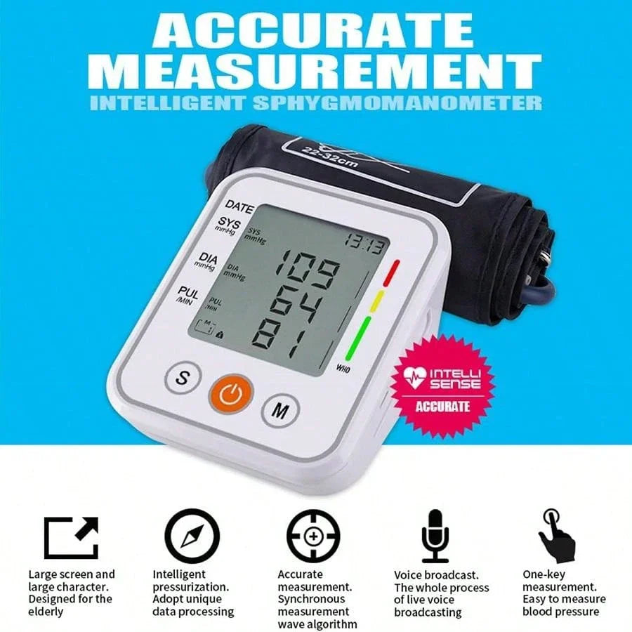 🔥Save OFF - Digital Arm Blood Pressure Monitor Easy Home