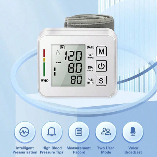 Big Sale - Electronic Wrist Blood Pressure LCD Monitor
