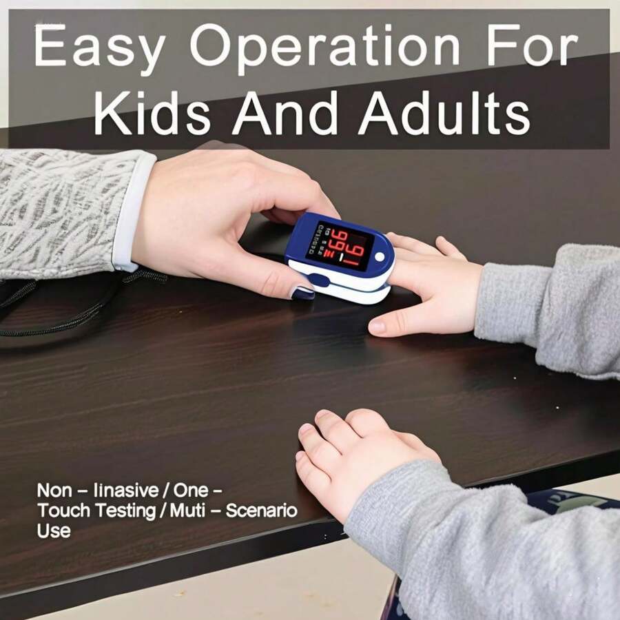 🔥Fingertip Pulse Oximeter – Portable SpO2 & O2 Monitor