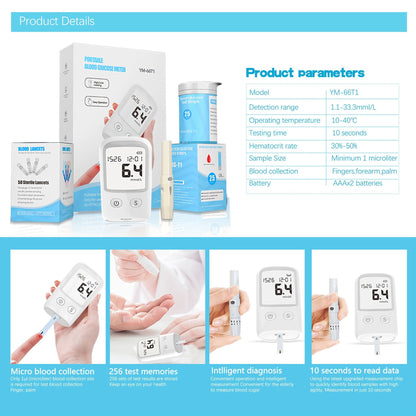Blood Glucose Meter Diabetes Test Kit